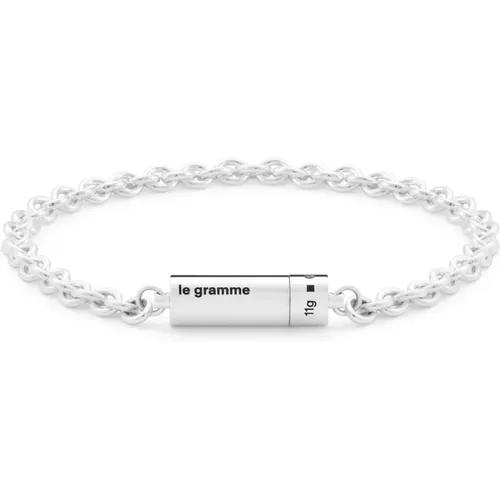 Bracelets, unisex, , Size: S Cable Chain Bracelet - Le Gramme - Modalova