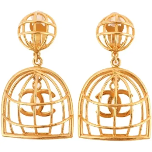 Pre-owned Fabric earrings , female, Sizes: ONE SIZE - Chanel Vintage - Modalova