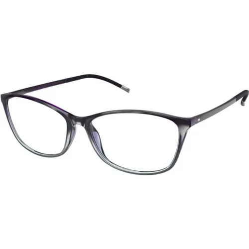 Glasses, female, , Size: 53 MM Illusion Eyewear Frames in Violet Color - Silhouette - Modalova