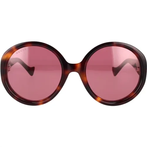 Modische Oversize Runde Sonnenbrille - Gucci - Modalova