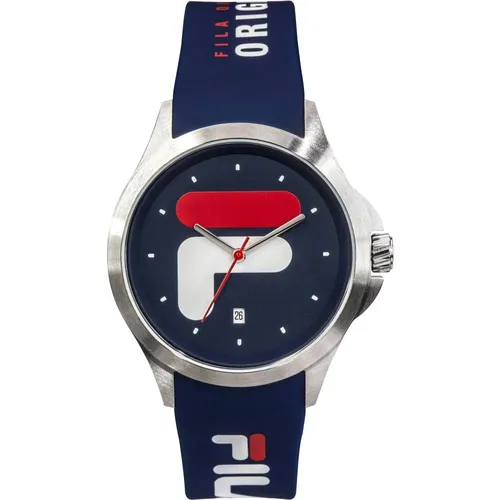 Watches, unisex, , Size: ONE SIZE Men's Watch style 40 mm Silicone Strap 38-181 - Fila - Modalova