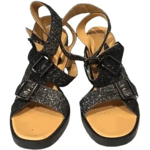 Pre-owned Sandals, female, , Size: 8 US Pre-owned Leather sandals - Maison Margiela Pre-owned - Modalova