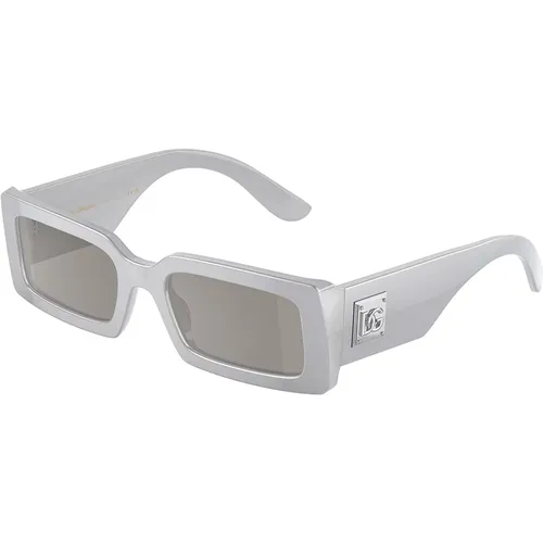 Mode Sonnenbrille Grau Verspiegelt Silber,Stylische Sonnenbrille - Dolce & Gabbana - Modalova