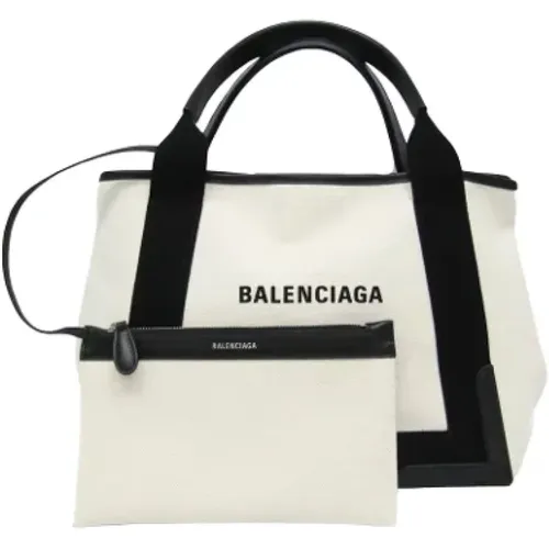 Pre-owned Tote Bags, female, , Size: ONE SIZE Pre-owned Canvas handbags - Balenciaga Vintage - Modalova