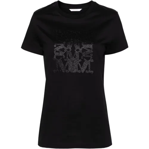 Schwarze T-Shirts und Polos , Damen, Größe: L - Max Mara - Modalova
