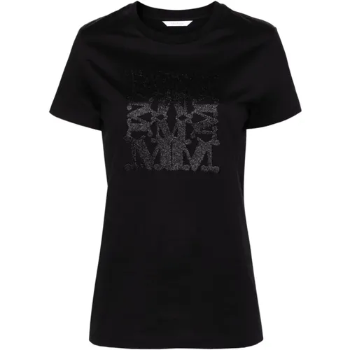 Schwarze T-Shirts und Polos , Damen, Größe: XS - Max Mara - Modalova