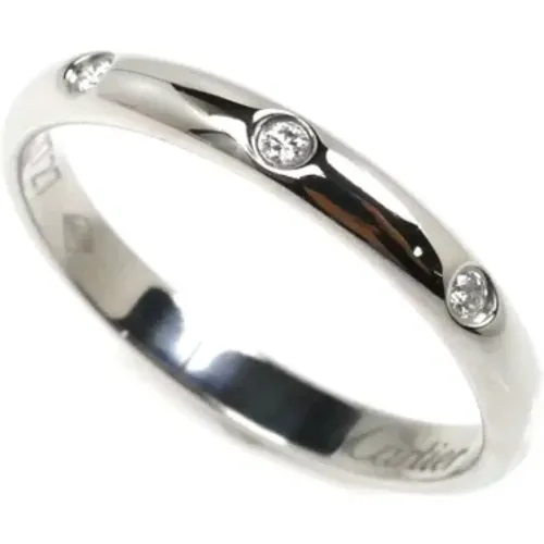 Pre-owned Jewellery, female, , Size: ONE SIZE Pre-owned Platinum rings - Cartier Vintage - Modalova