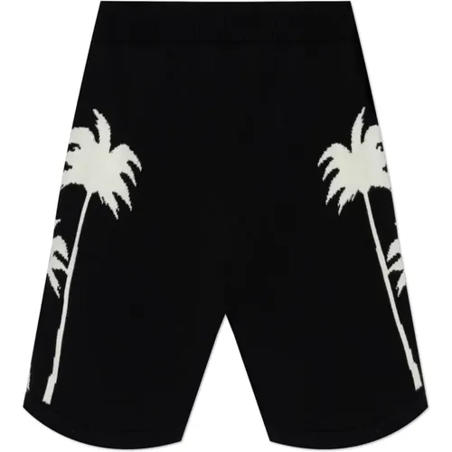 Casual Shorts, male, , Size: S Palm Pattern Shorts - Palm Angels - Modalova