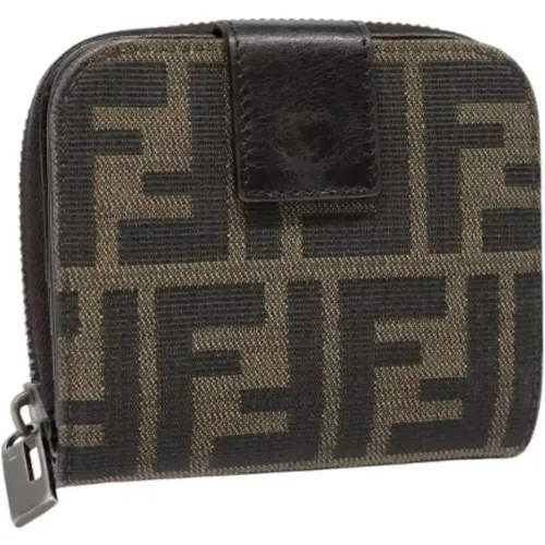 Pre-owned Wallets, female, , Size: ONE SIZE Pre-owned Canvas wallets - Fendi Vintage - Modalova