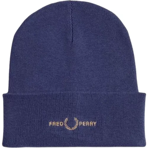 Beanies, male, , Size: ONE SIZE Stylish Beret Hat - Fred Perry - Modalova