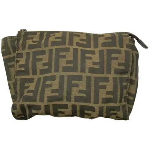 Pre-owned Clutches, female, , Size: ONE SIZE Pre-owned Canvas clutches - Fendi Vintage - Modalova