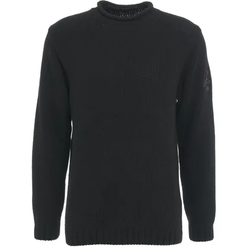 Schwarzer Strickpullover Aw24 , Herren, Größe: L - C.P. Company - Modalova