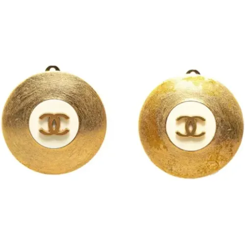 Pre-owned Jewellery, female, , Size: ONE SIZE Pre-owned Metal earrings - Chanel Vintage - Modalova