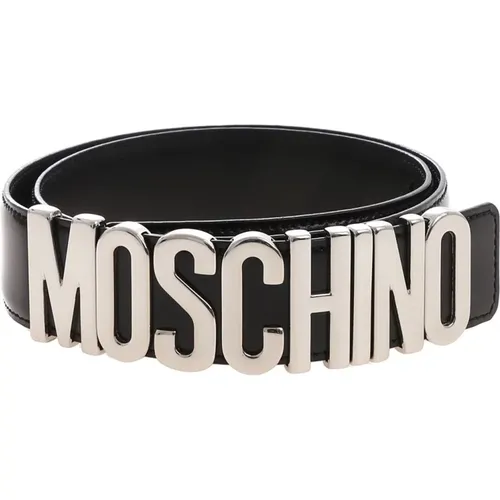 Belts, female, , Size: M Metallic Letter Belt - Moschino - Modalova