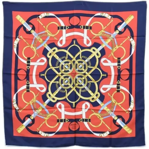 Pre-owned Scarves, female, , Size: ONE SIZE Pre-owned Silk scarves - Hermès Vintage - Modalova