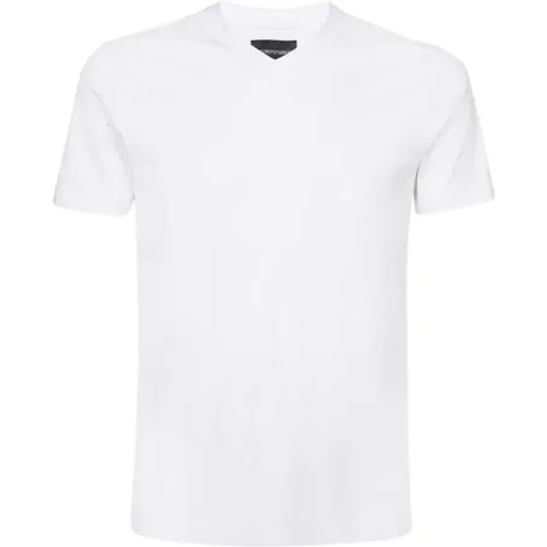 V-Neck T-Shirt , male, Sizes: 2XL, 3XL, M - Emporio Armani - Modalova