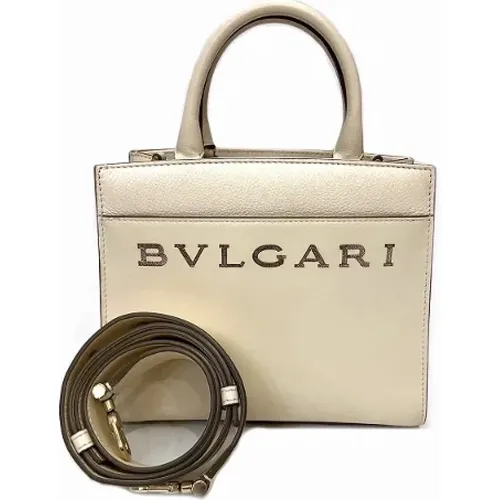 Pre-owned Handbags, female, , Size: ONE SIZE Pre-owned Leather handbags - Bvlgari Vintage - Modalova