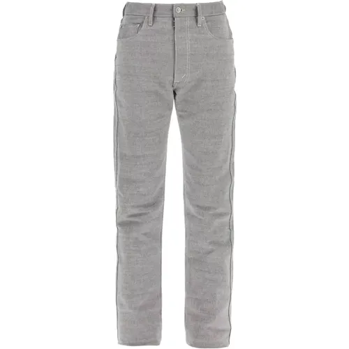 Five Pocket Mélange Canvas Hose , Herren, Größe: W31 - Maison Margiela - Modalova