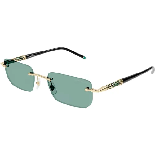 Sunglasses, male, , Size: 54 MM Metallic Sunglasses Ss24 - Montblanc - Modalova