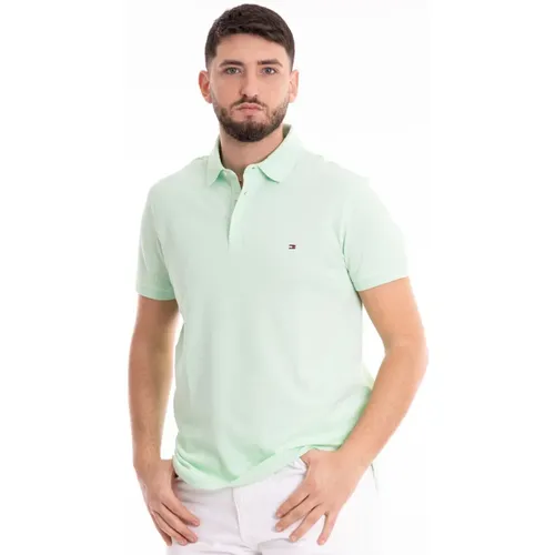 Klassisches Polo-Shirt , Herren, Größe: M - Tommy Hilfiger - Modalova