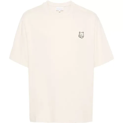 Maison Kitsune T-shirts and Polos , male, Sizes: S, XL, L - Maison Kitsuné - Modalova