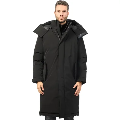 Parkas, male, , Size: M Waterproof Parka with Oversize Fit - Hugo Boss - Modalova