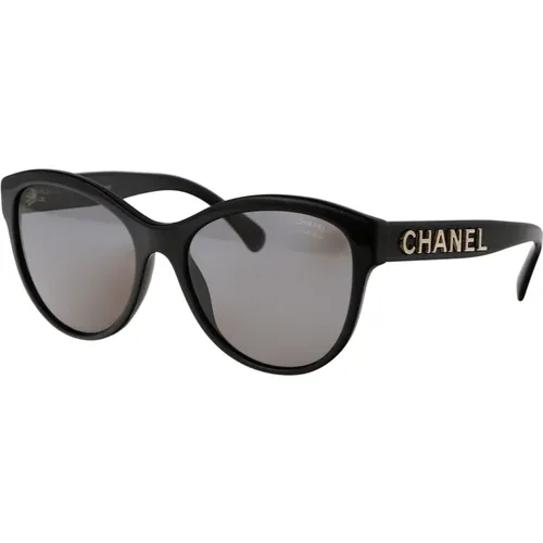 Stylische Sonnenbrille mit Modell 0Ch5458 , Damen, Größe: 55 MM - Chanel - Modalova