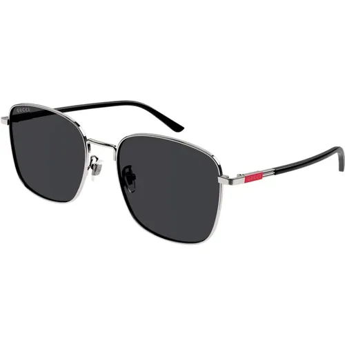 Ruthenium Sunglasses Gg1350S 001 , male, Sizes: 58 MM - Gucci - Modalova