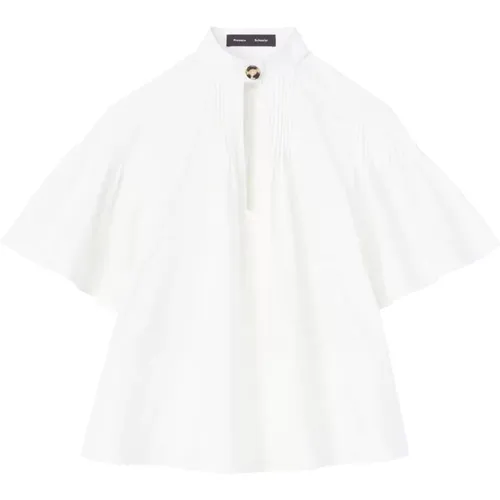 Poplin pintuck top , female, Sizes: S, L - Proenza Schouler - Modalova