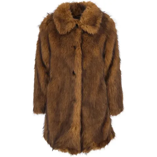 Faux Fur & Shearling Jackets, female, , Size: M Lestor Coat - BA&SH - Modalova