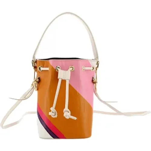 Pre-owned Bucket Bags, female, , Size: ONE SIZE Pre-owned Leather handbags - Fendi Vintage - Modalova