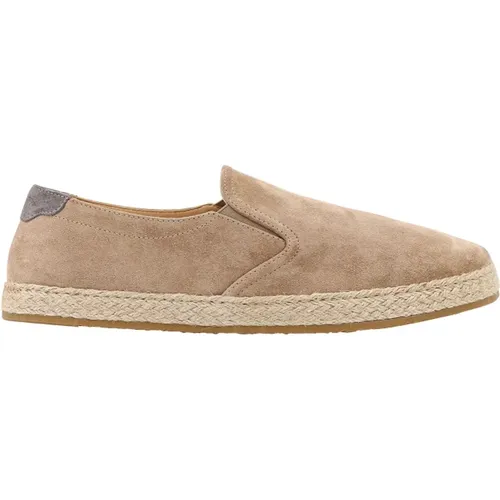 Suede Espadrilles with Rope Detail , male, Sizes: 9 UK - BRUNELLO CUCINELLI - Modalova