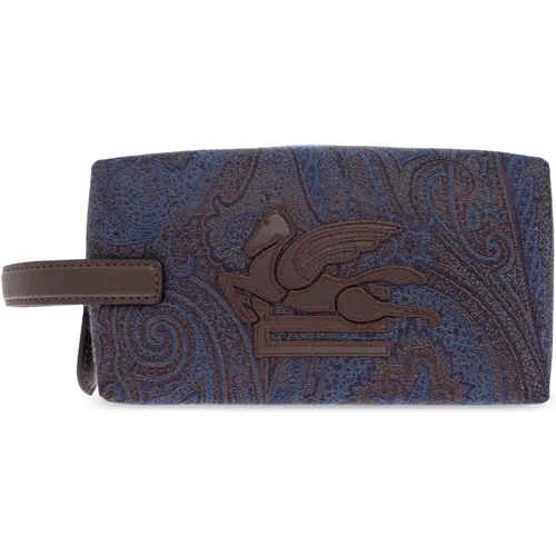 Toilet Bags, male, , Size: ONE SIZE Cosmetic bag with pattern - ETRO - Modalova