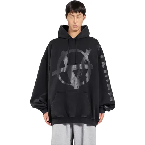 Hoodies, male, , Size: M Anarchy Hoodie with Icon Print - Vetements - Modalova