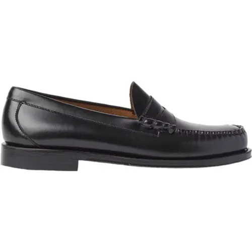 Leather Loafers with Diamond Cut Mask , male, Sizes: 6 UK - G.h. Bass & Co. - Modalova