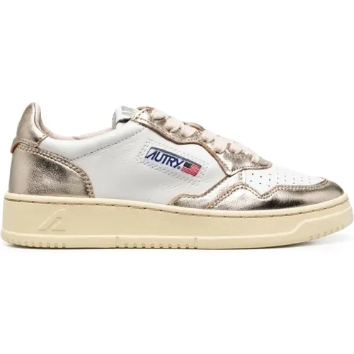 Laced logo patch sneakers , female, Sizes: 5 UK - Autry - Modalova