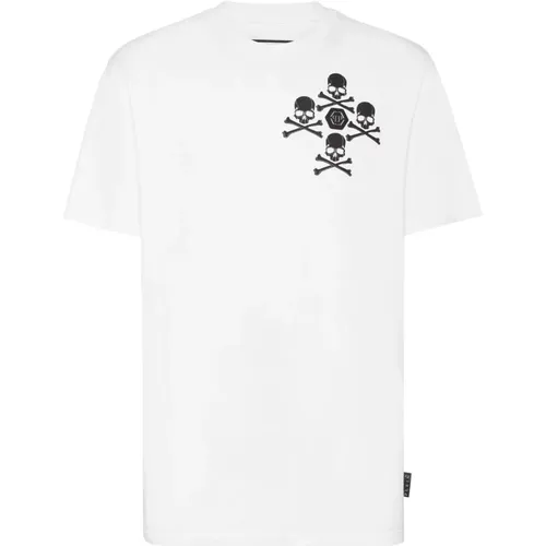 Einzigartiges Herren T-Shirt mit Aadcmtk7786Pjy002N01 Design , Herren, Größe: M - Philipp Plein - Modalova