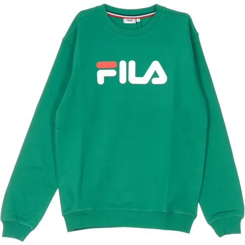 Sweatshirts, male, , Size: XS Shady Glade Crew Neck Sweatshirt - Fila - Modalova