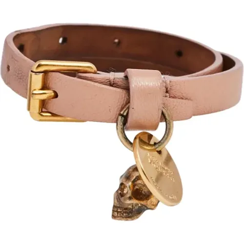 Pre-owned Leather bracelets , female, Sizes: ONE SIZE - Alexander McQueen Pre-owned - Modalova