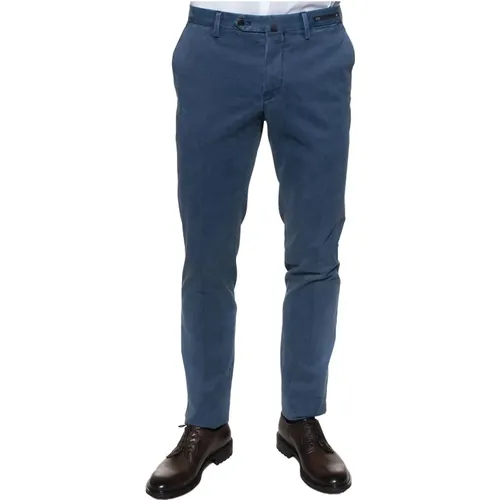 Slim Fit Chino mit Marmoreffekt , Herren, Größe: S - PT01 - Modalova