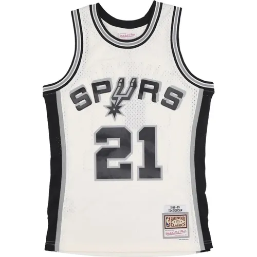 Sportswear, male, , Size: M NBA Basketball Tank Top Tim Duncan - Mitchell & Ness - Modalova