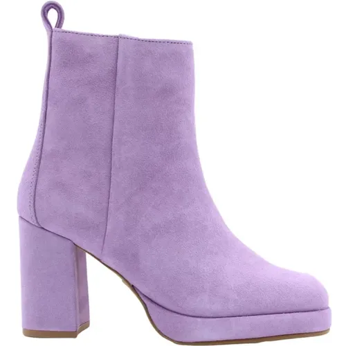 Lotte Heeled Boots , female, Sizes: 3 UK - Bronx - Modalova