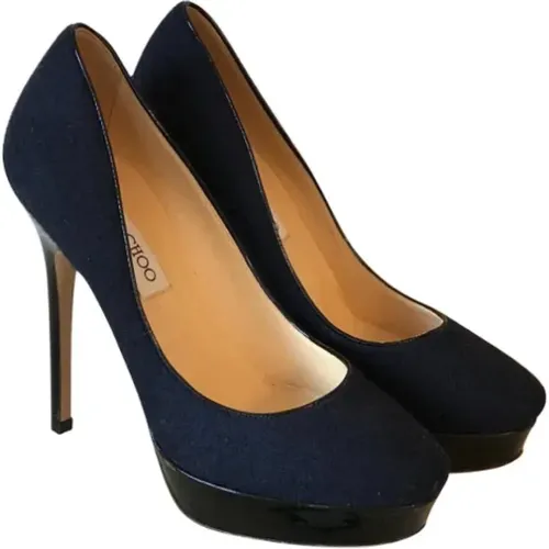 Pre-owned Pumps, female, , Size: 6 1/2 US Pre-owned Canvas heels - Jimmy Choo Pre-owned - Modalova