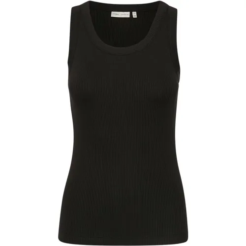 Schwarzes figurbetontes Tanktop , Damen, Größe: S - InWear - Modalova