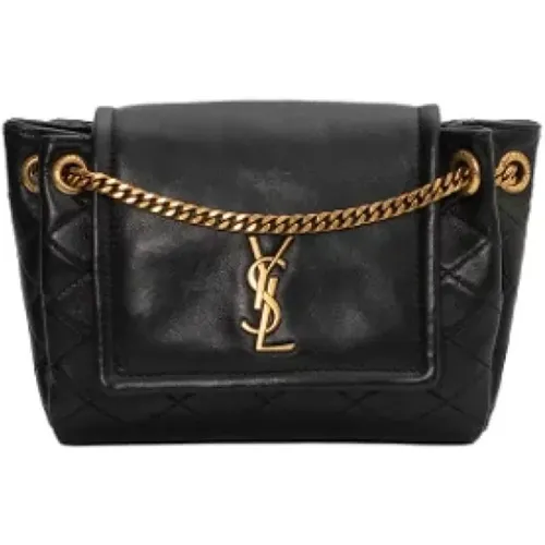 Pre-owned Cross Body Bags, female, , Size: ONE SIZE Pre-owned Leather shoulder-bags - Yves Saint Laurent Vintage - Modalova