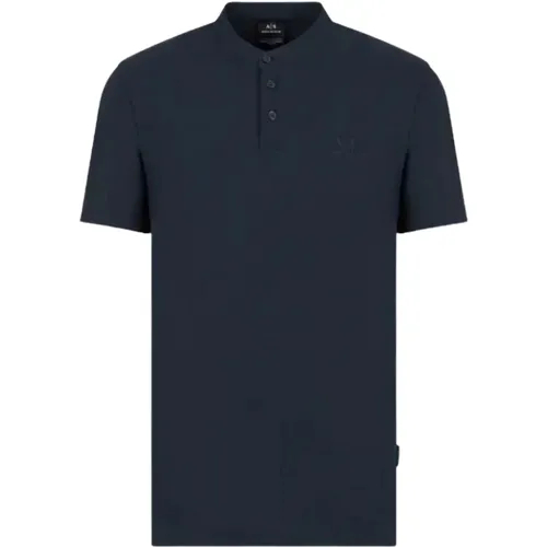 Klassisches Polo-Shirt , Herren, Größe: M - Armani Exchange - Modalova
