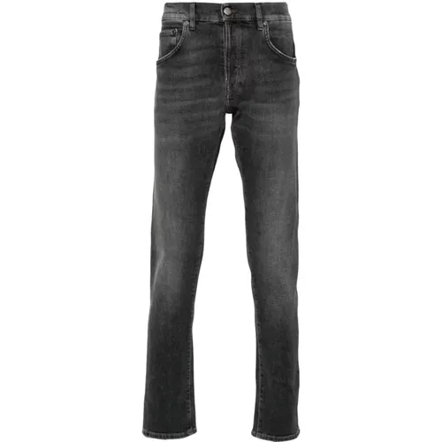 Schwarze Slim Fit Stretch Baumwolljeans , Herren, Größe: W30 - PT Torino - Modalova