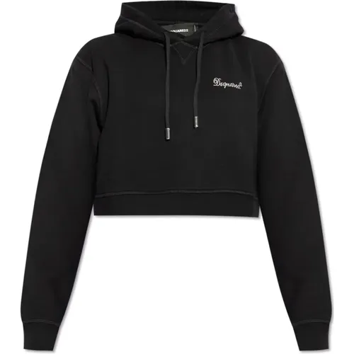 Hoodie mit Logo , Damen, Größe: 2XS - Dsquared2 - Modalova