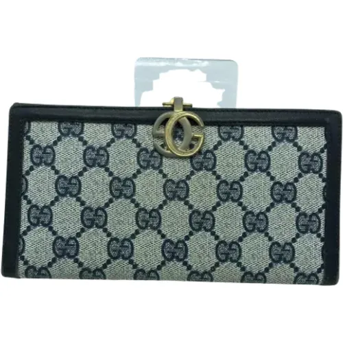 Gebrauchte Marinebeschichtete Leinwand Brieftasche - Gucci Vintage - Modalova