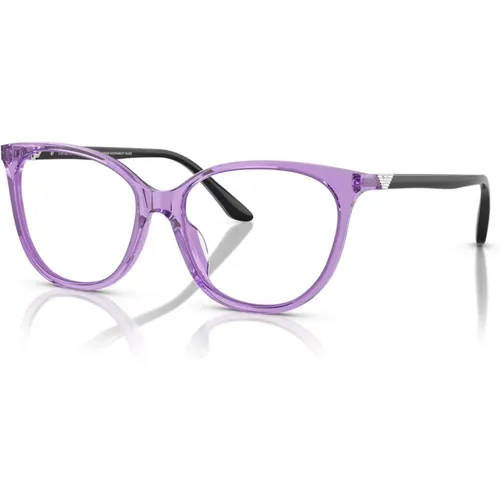 Glasses, unisex, , Size: 55 MM Violet Eyewear Frames EA 3249U - Emporio Armani - Modalova